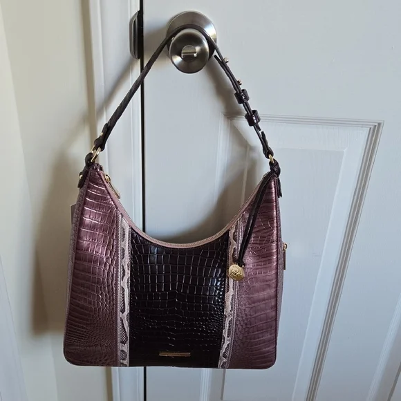 Brahmin Tabitha Shoulder Bag in Mellow Rose Jessamine. NWT RARE - Picture 14 of 16